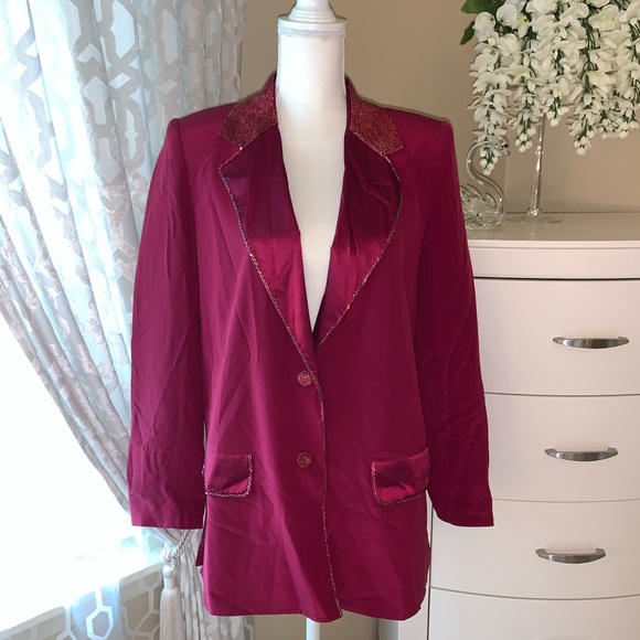 Diane Gilman Jackets & Blazers - Diane Gilman 100% silk blazer/jacket